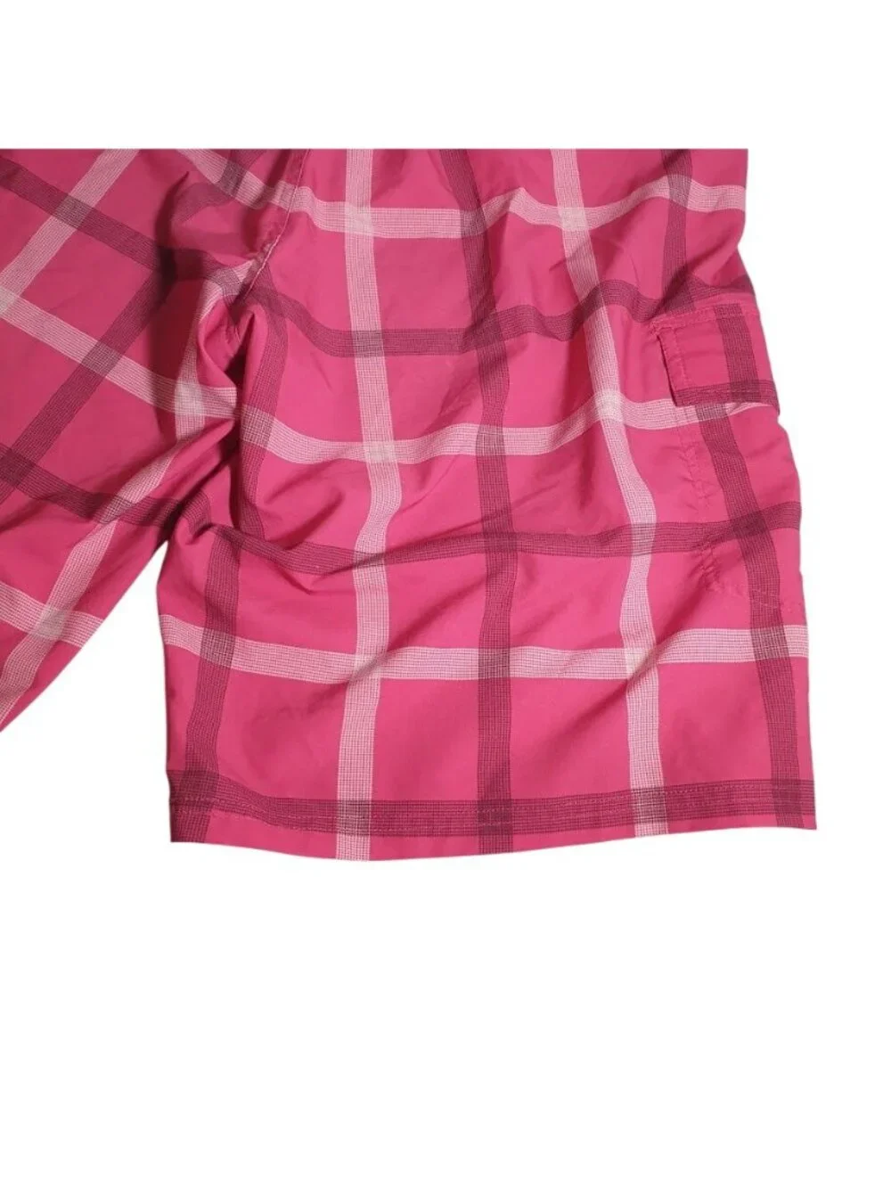 OP Mens Pink Plaid Board Short OPFlex Size 36 (measure 38) Quick Dry Lightweight